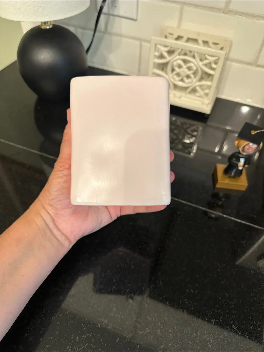 Rae Dunn Pink WRITE Ceramic Pencil Holder